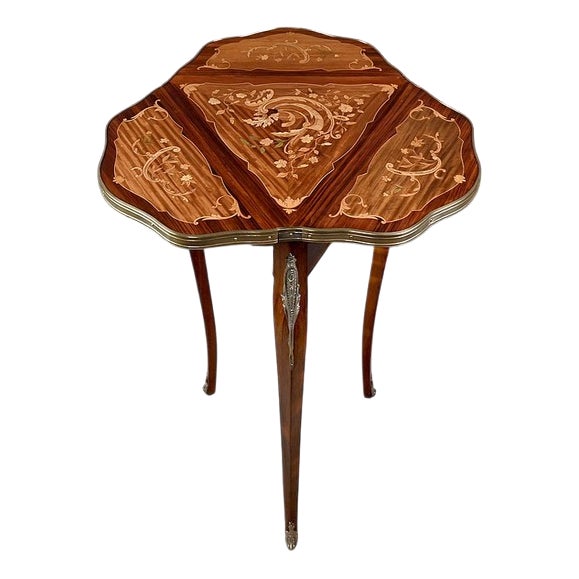 Small Late 19th Century Napoleon III Mahogany Drop-Leaf Table For Sale