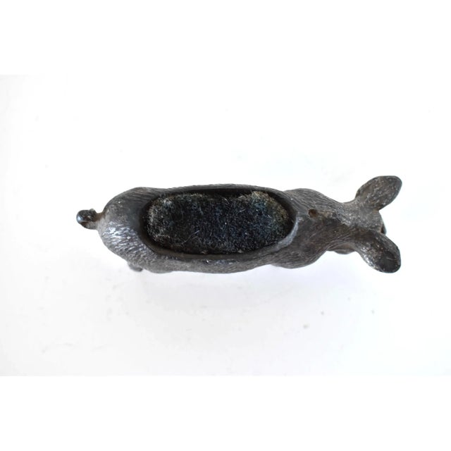 Gray 1890s Antique Pig Pen Wipe For Sale - Image 8 of 11