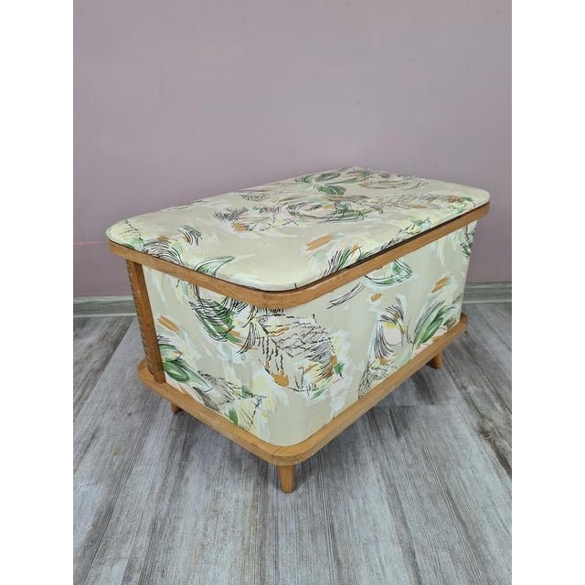 Vintage Ottoman with Storage, 1960s For Sale - Image 4 of 12