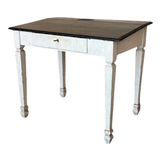 Black Ebonized Wood “Architect Desk” Table With Drawer, France For Sale
