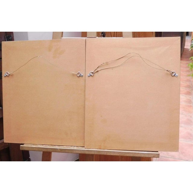 Paper Pair of Georgian Portrait, 1760, Watercolor For Sale - Image 7 of 14
