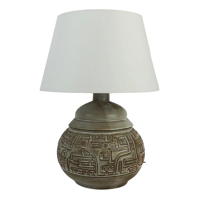 Ceramic Table Lamp by Marius Bessone For Sale