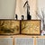Byobu Japanese 24" Folding Pair Silk Screens Wood Frame Brass Details Signed For Sale - Image 18 of 18