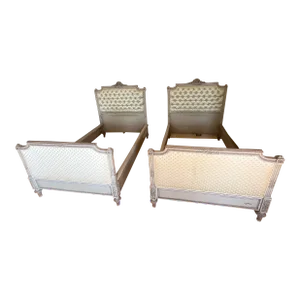 19'th C Louix XV French Beds a Set of 2