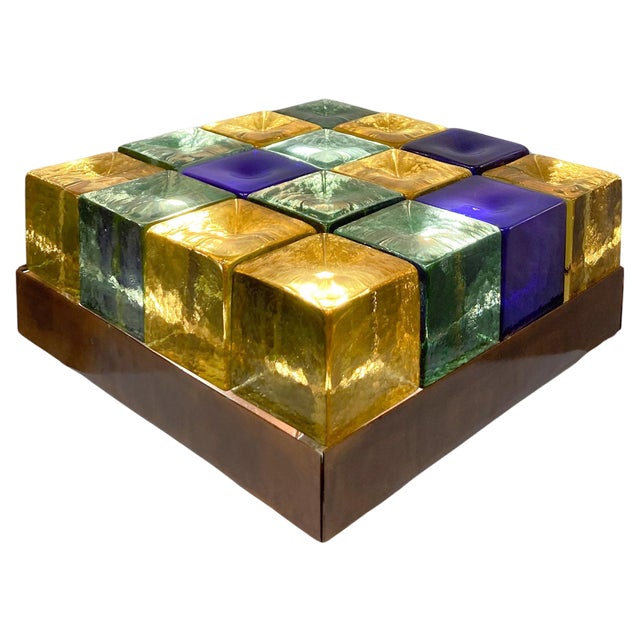 Murano Glass Table Lamp in the style of Guisto Toso, Italy For Sale