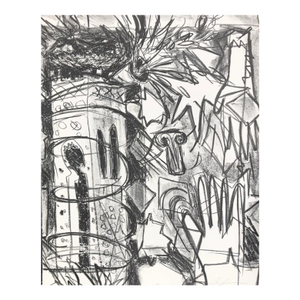 1990s Adrienne Anderson Postmodern Lithograph