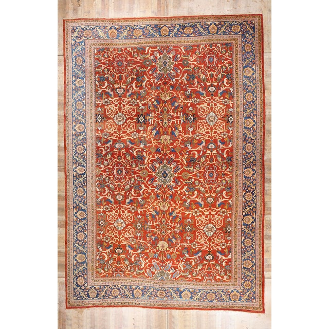 Late 19th Century Persian Sultanabad Rug, 14'05 X 21'00 For Sale - Image 10 of 10