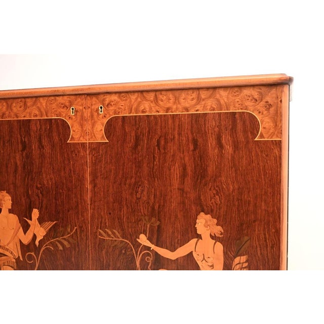 Swedish Art Deco Inlaid Drinks Cabinet, 1930 For Sale - Image 10 of 14