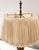 Antique Solid Brass Cannonball Table Lamp and Pleated Shade For Sale In Chicago - Image 6 of 10