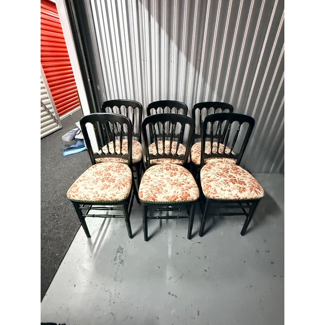 Gucci Set of 6 Gucci Herbarium Dining Chairs For Sale - Image 4 of 11