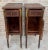 Antique French Louis XVI Walnut and Bronze Nightstands, 1920s, Set of 2 For Sale - Image 9 of 13