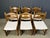 1970s Vintage Brutalist Dining Chairs, 1960s, Set of 6 For Sale - Image 5 of 9