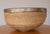 Vintage 1970s 15" Brass-Rimmed Rattan Basket Bowl For Sale - Image 4 of 12