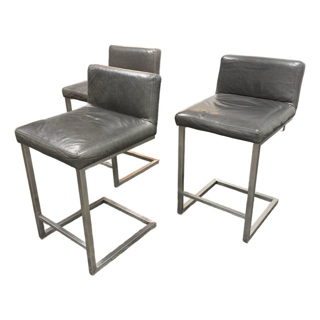Room & Board Modern Lira Counter Stools, Set of Three For Sale