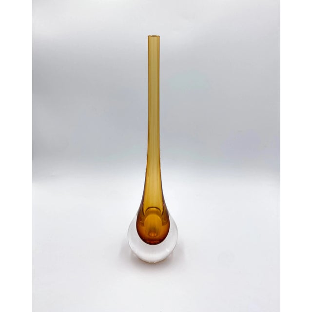 1960s 1960s Ars Cenedese Murano Summerso Art Glass Bud Vase For Sale - Image 5 of 9