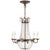 Petite Paris Flea Market Chandelier in Sheffield Silver and Seeded Glass Designer: Chapman & Myers Canopy: 5.25" Round...