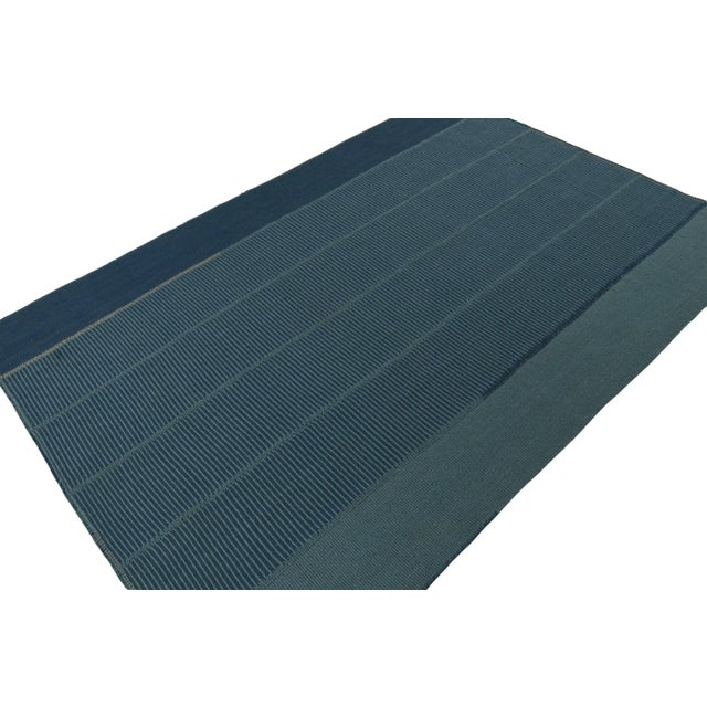 Handwoven in wool, a 10x14 Kilim from a bold new line of contemporary flatweaves by Rug & Kilim. On the Design: Connoting...