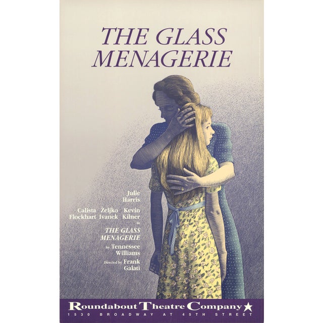 1987 Scott McKowen 'The Glass Menagerie' Advertising Multicolor Usa Offset Lithograph For Sale