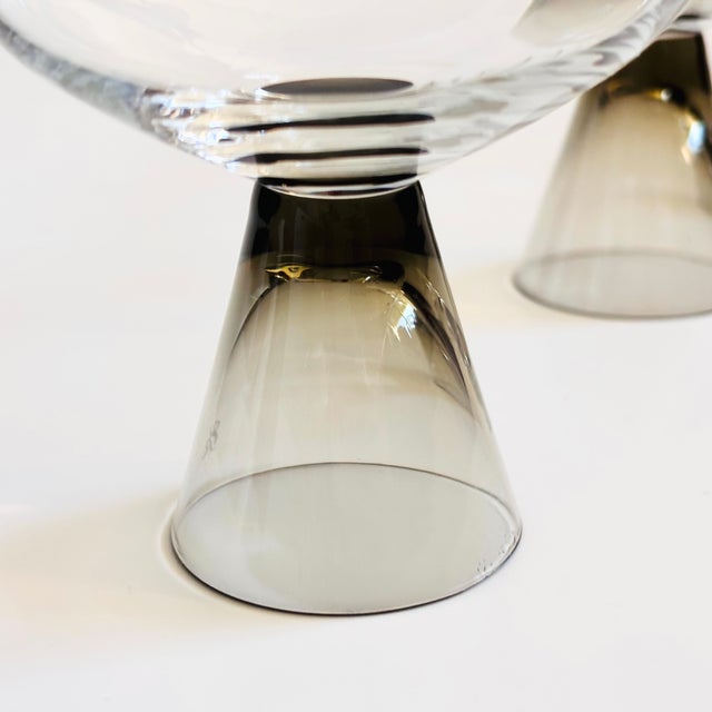 Glass Mid Century Rosenthal Fortuna Champagne Coupes by Elsa Fischer-Treyden - Set of 4 For Sale - Image 7 of 10