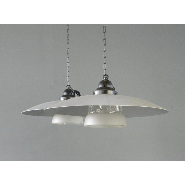 Mithras Glass Pendant Light by August Walter & Sohne, 1930s For Sale - Image 9 of 9