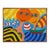 Vintage Mid Century Modernist Folk Art Painting | Framed Original Mid Century Modern Artwork, C. 1972 For Sale