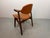 Mid-Century Modern Mid-Century Cognac Leatherette Cowhorn Dining Chair by Tijsseling for Hulmefa, Netherlands, 1970s For Sale - Image 3 of 12
