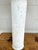 Stylish Made Goods Modern Textured Plaster Column Brantley Table Lamp, white fabric shade, showroom floor sample