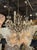 Metal Vintage French Maison and Bagues Bronze and Rock Crystal Chandelier For Sale - Image 7 of 7