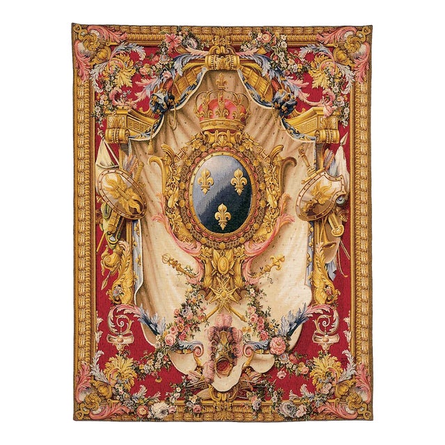 Grand Armorials Loom Woven Tapestry - 145 X 110 Cm (4'9" X 3'7") - Requires Rod Size 3 For Sale