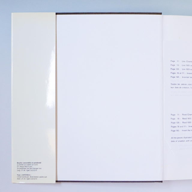 1977 “Lalique Par Lalique” Hand-Signed Marc & Marie-Claude Lalique Book For Sale - Image 15 of 18