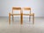 We are offering two beautiful teak chairs by Niels O. Møller, model 77, for sale. These chairs feature the sought-after...