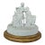Meissen European Bisque Porcelain Figural Group With Crossed Swords Mark For Sale