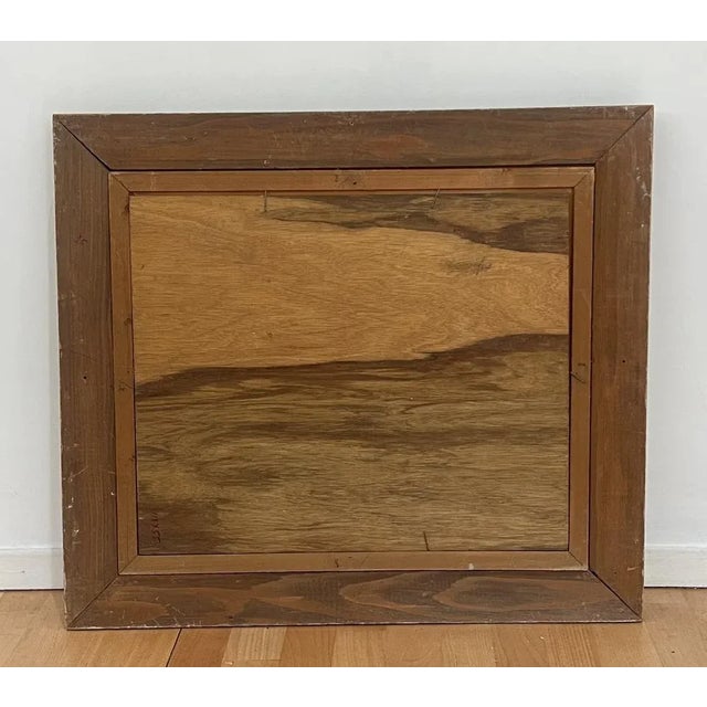 Alexis Louis Roche, Spring Bouquet in Carafe, Oil on Wood, 1950s, Framed For Sale - Image 10 of 11