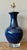 Traditional Vintage Regency Glazed Ceramic Bottle Lamp on Lucite Plinth For Sale - Image 3 of 5