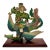 Late 20th Century Chinese Warrior on Phoenix Roof Tile Sculpture on Stand, Folk Art, 12.5"h For Sale