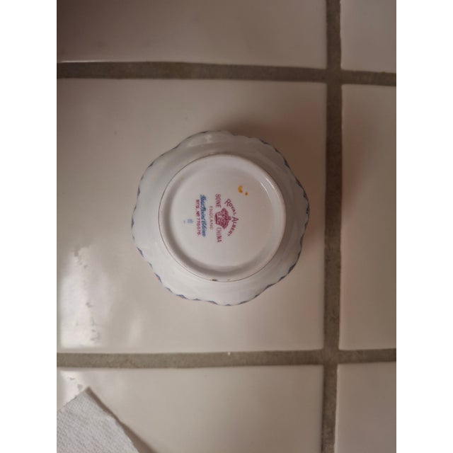 1930s Royal Albert "Petit Point" Creamer and Sugar Bowl For Sale - Image 16 of 18