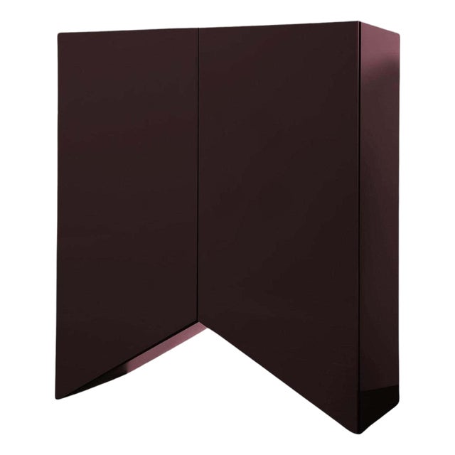 Bridges Cabinet in Aubergine Lacquer from Muller Van Severen For Sale