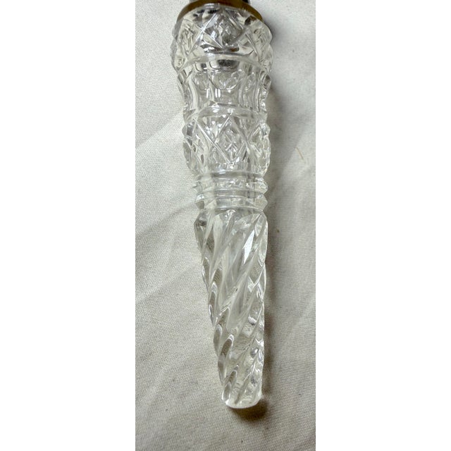 Antique 19th Century Unger Brothers Sterling Silver Cut Crystal Perfume Bottle For Sale - Image 4 of 12