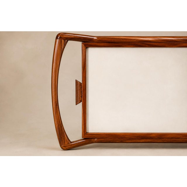 1960s Brazilian Mid-Century Modern Bar Cart in Caviúna Wood, Brazil, 1960s For Sale - Image 5 of 18