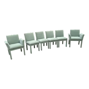 Mid Century Widdicomb Style Designer Custom Upholstered Dining Chair - Set of 6