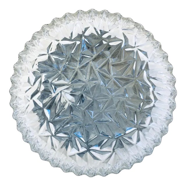 German Wall Lamp in Crystal Glass by Bur Leuchten, 1960s For Sale