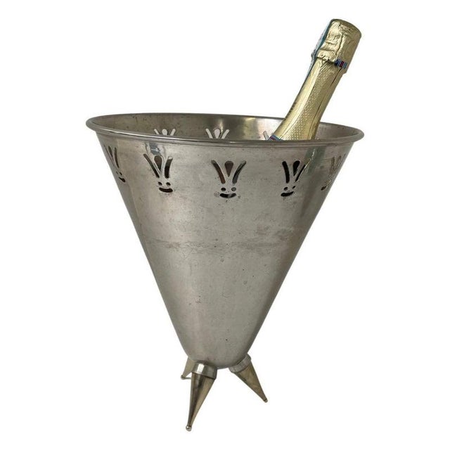Metal Vintage Champagne Bucket from Phillipe Starck For Sale - Image 7 of 7