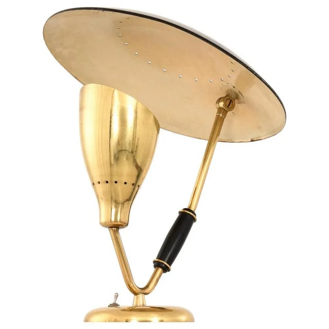 Gold Table Lamp by Svend Aage Holm Sørensen for Boréns, 1950s For Sale - Image 8 of 8