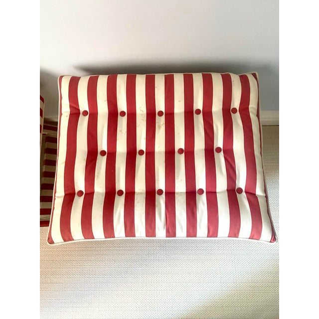 Billy Baldwin Pair of Vintage Parsons X Benches For Sale - Image 4 of 6