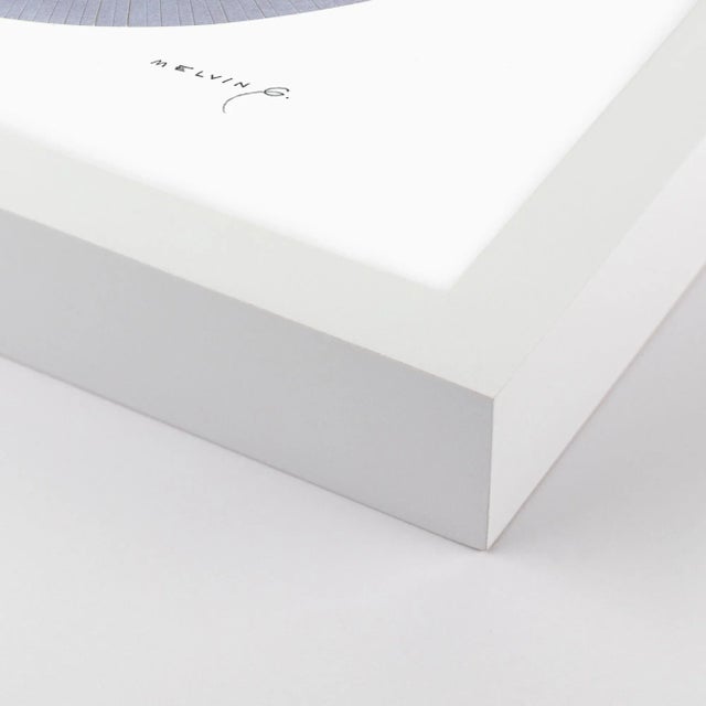 DESCRIPTION: Meli by Melvin G in White Frame, Medium Art Print SPECIFICATIONS: Type: Framed Paper. Framed Size (in):...