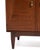 Ramseur Furniture Mid Century Walnut Brass Diamond Front Record Cabinet Credenza Unmarked For Sale - Image 11 of 13