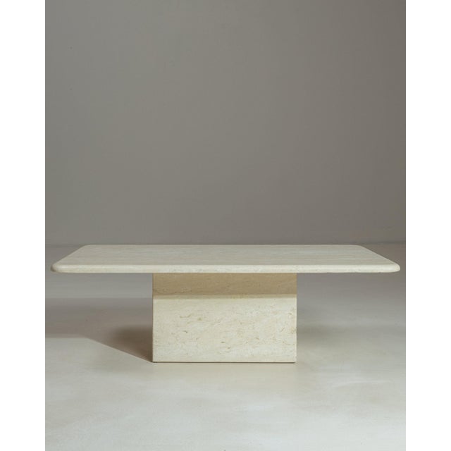 Stone 19th Century France Cream Marble Coffee Table For Sale - Image 7 of 10