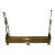 Vintage Art Nouveau Brass Fireplace Set For Sale