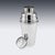 1930s English Art Deco Silver Cocktail Shaker from Sheffield, 1936 For Sale - Image 5 of 15