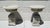 1960s Cast Stone Garden Urns on Pedestals - Set of 2 For Sale In San Diego - Image 6 of 12
